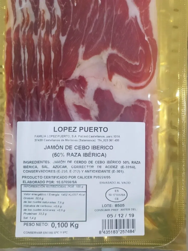 Jamón de cebo