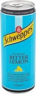 Schweppes 330ML Bitter Lemon Soft Drink Can