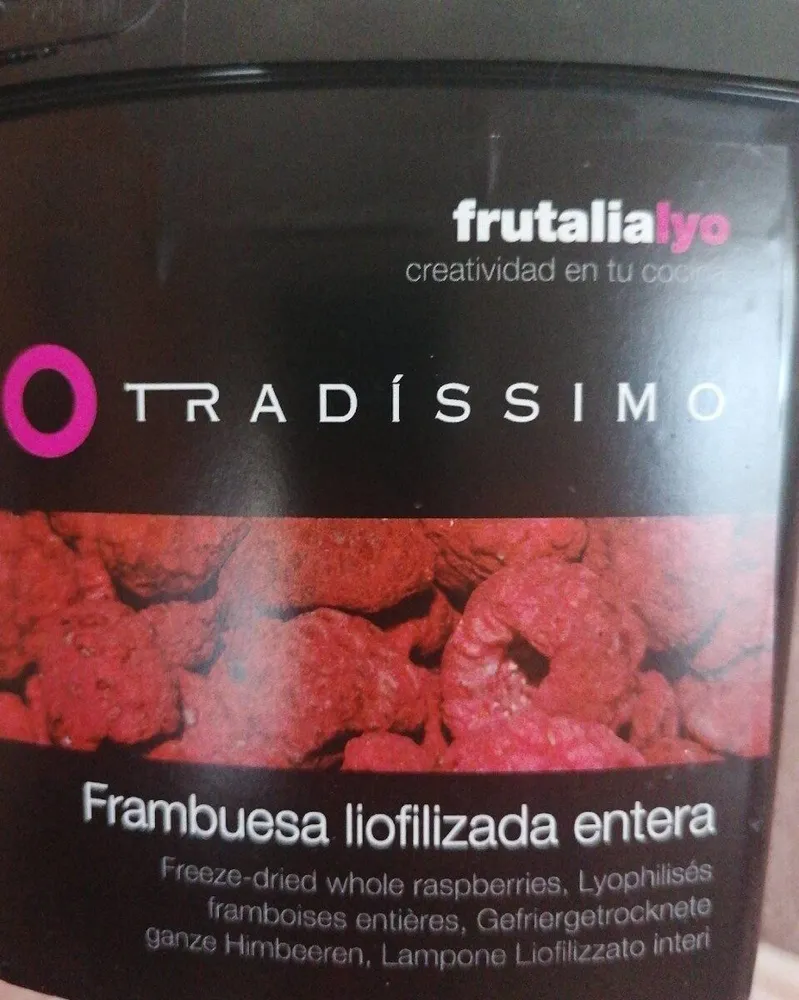 Frambuesa entera liofilizada