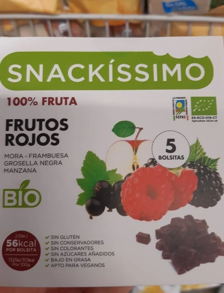 Snackissimo frutos rojos