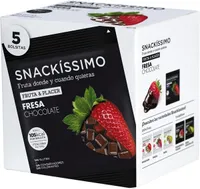 Snack fresa y chocolate