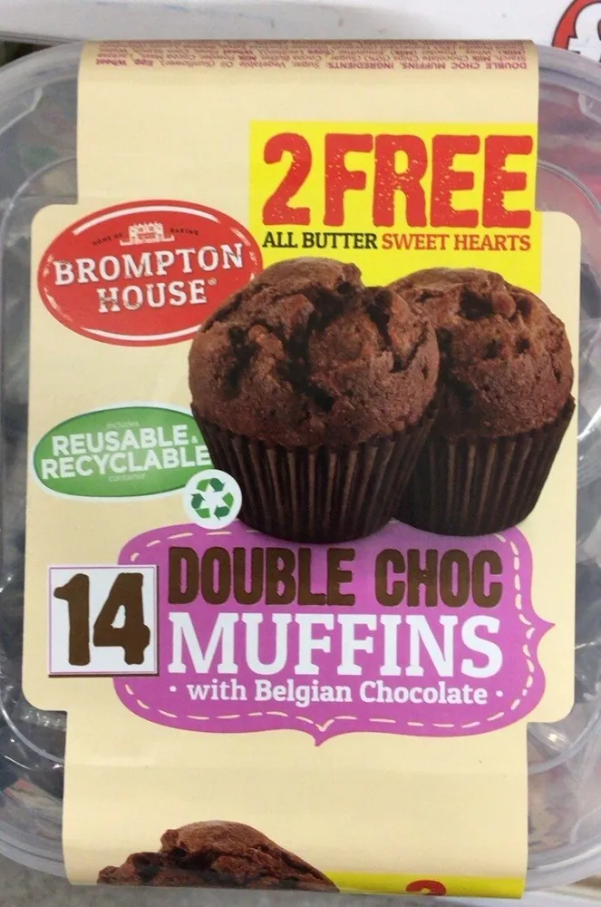 Double choc muffins