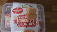 Whit chocolate blondies