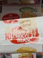 10 brownies chocolat blanc