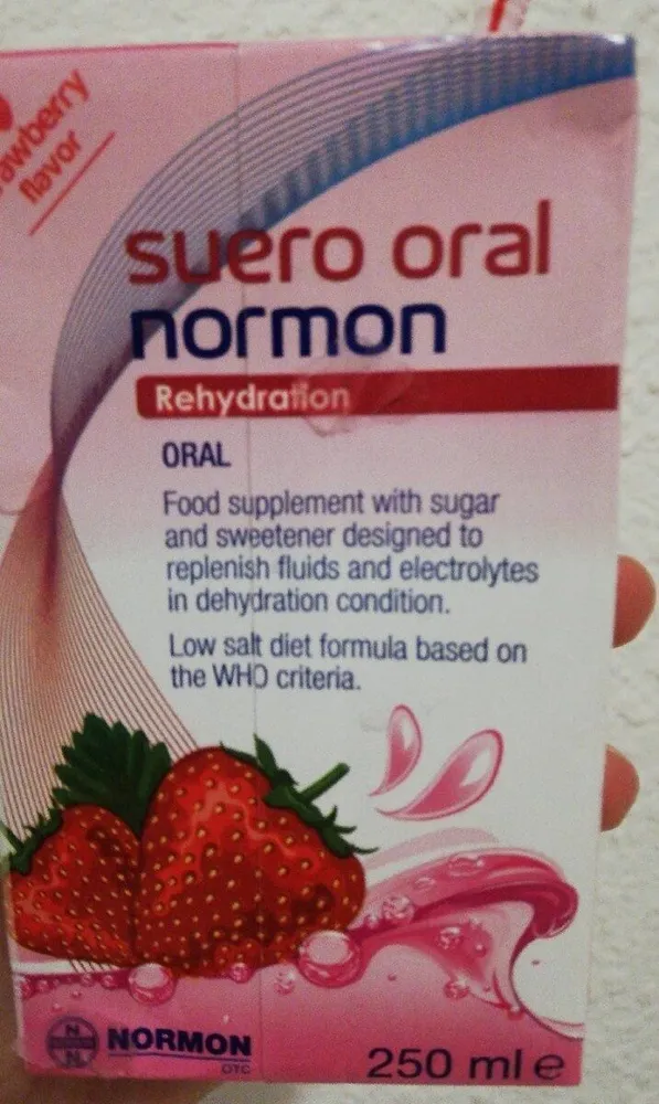 Suero oral strawberry