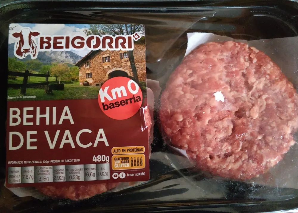 Hamburgesa de vaca