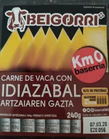 Carne de vaca con idiazabal