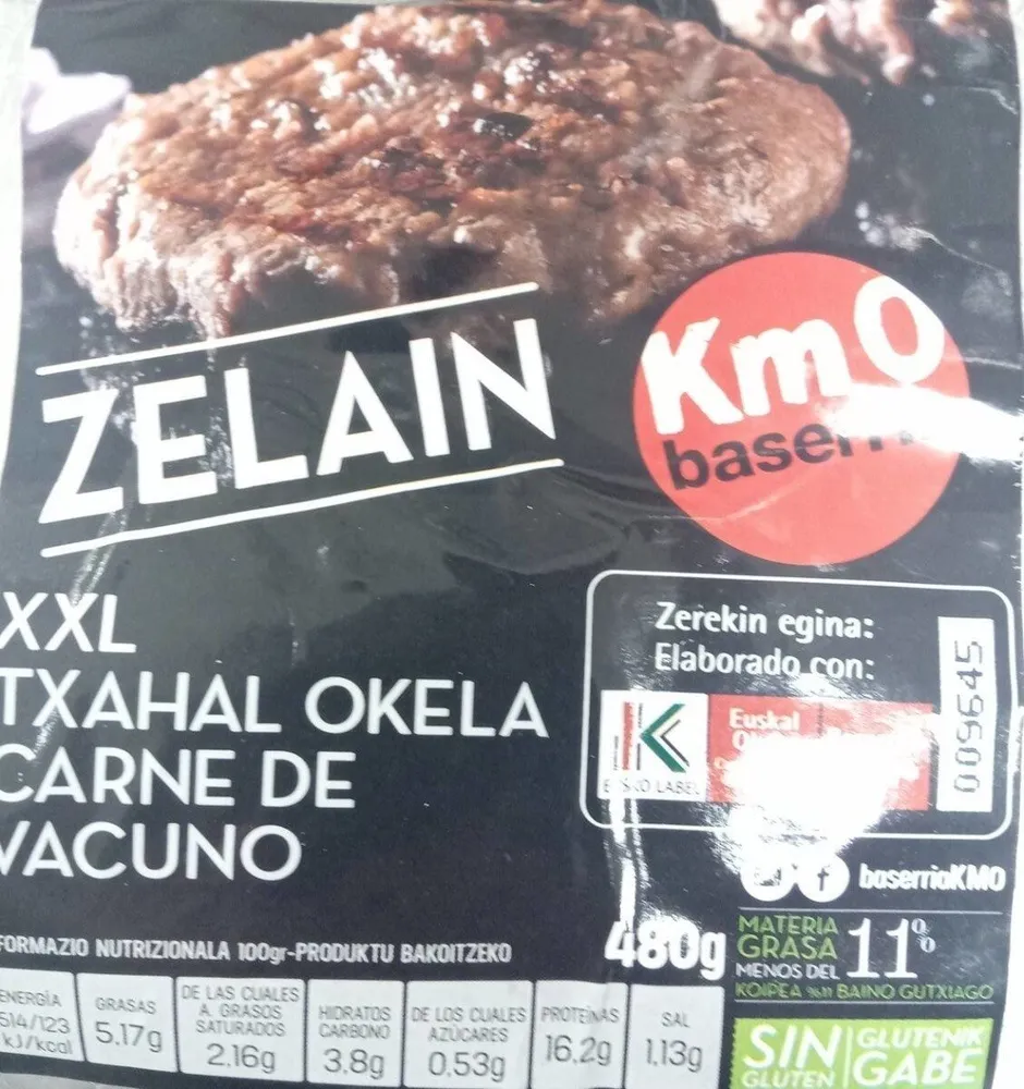 Hamburguesa de carne de vacuno