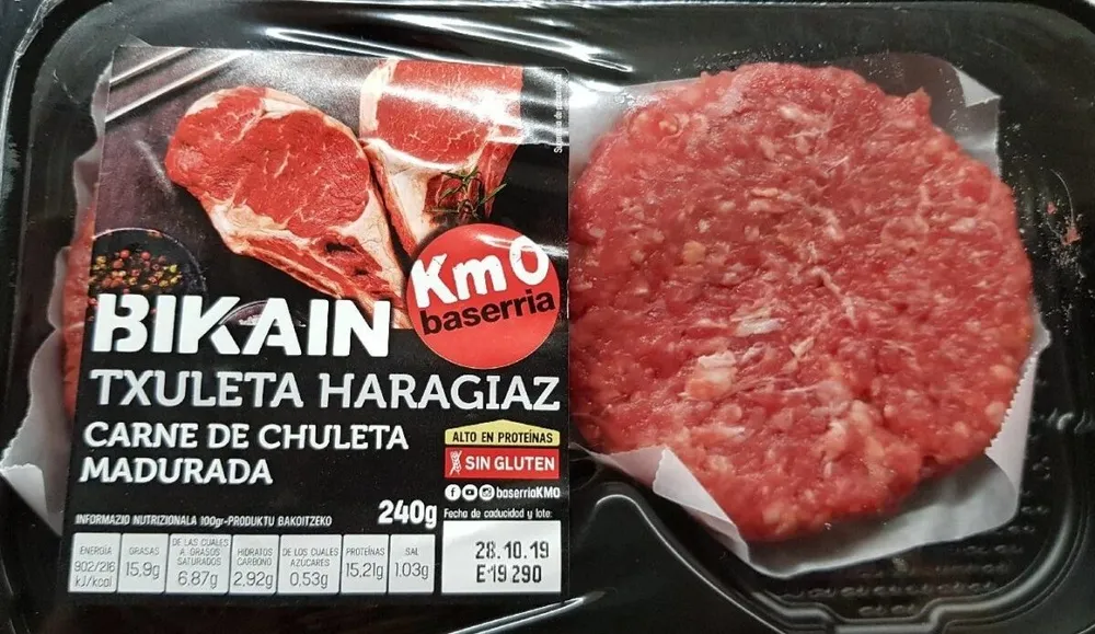 Bikain Hamburguesa  con carne de chuleta madurada