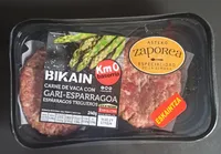 Carne de vaca con espárragos trigueros