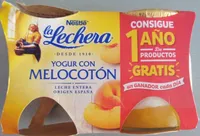 Yogur con melocotón