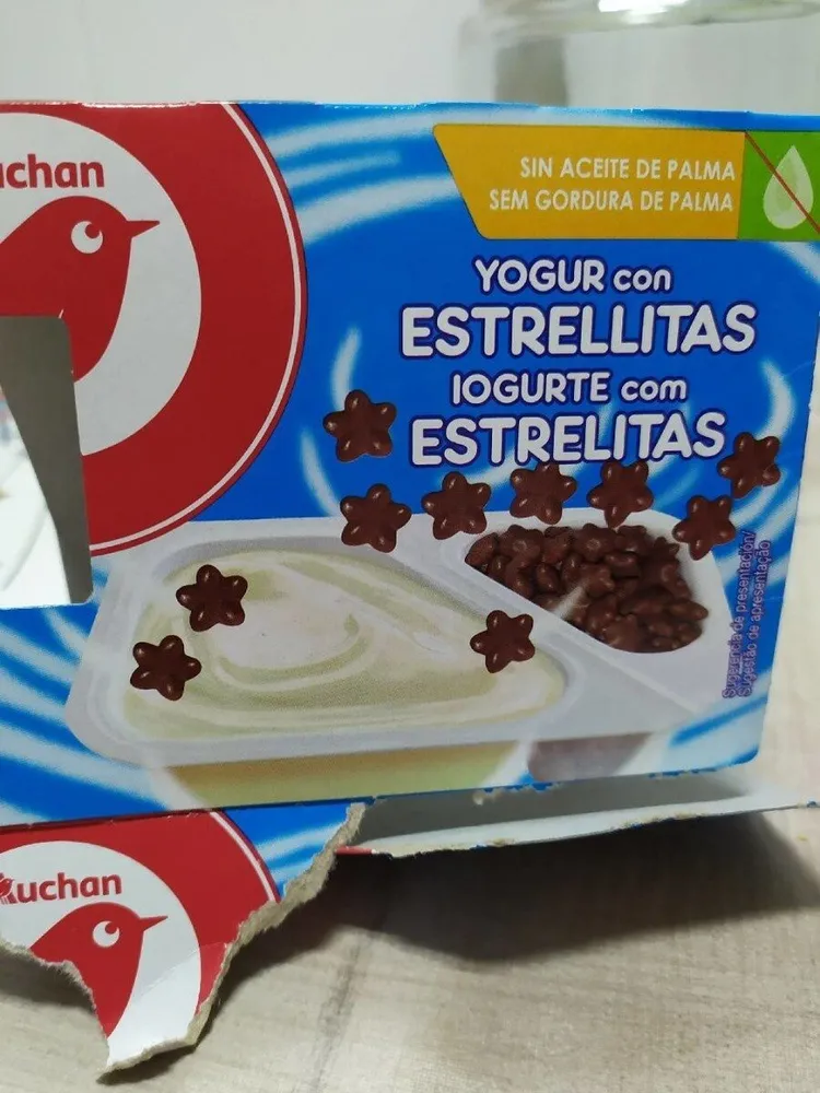 Yogurt con estrellitas