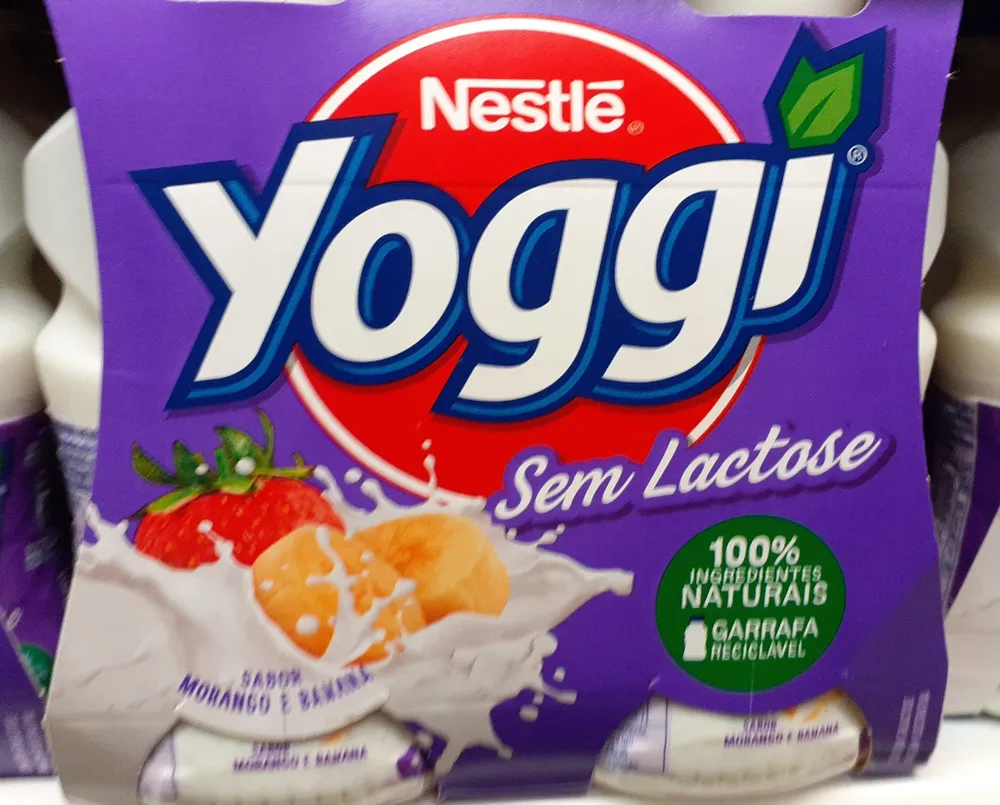 Sem Lactose Sabor Morango e Banana