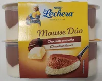 La Lechera Mousse Dúo: Chocolate con leche / Chocolate blanco