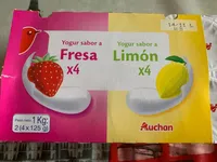 Yogur sabor a fresa limón