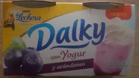 Dalky con yogur y arandanos