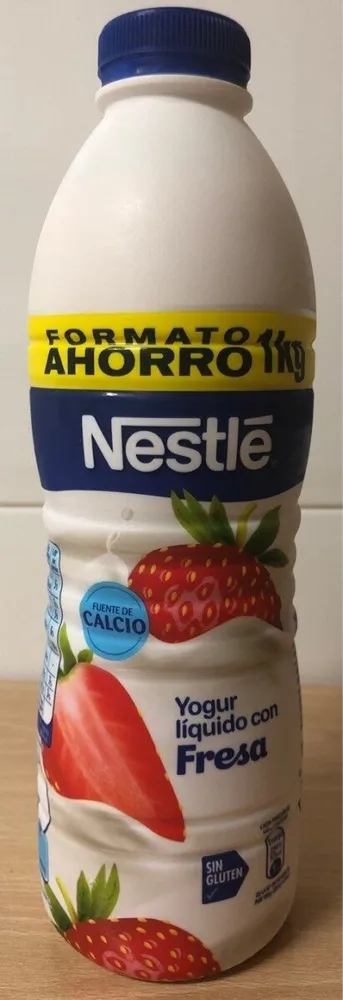 Yogur líquido con fresa