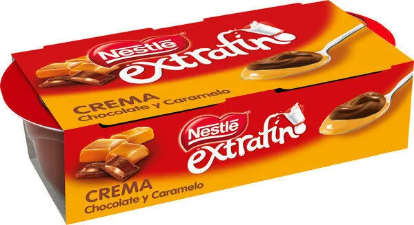 Extrafino crema de chocolate y caramelo