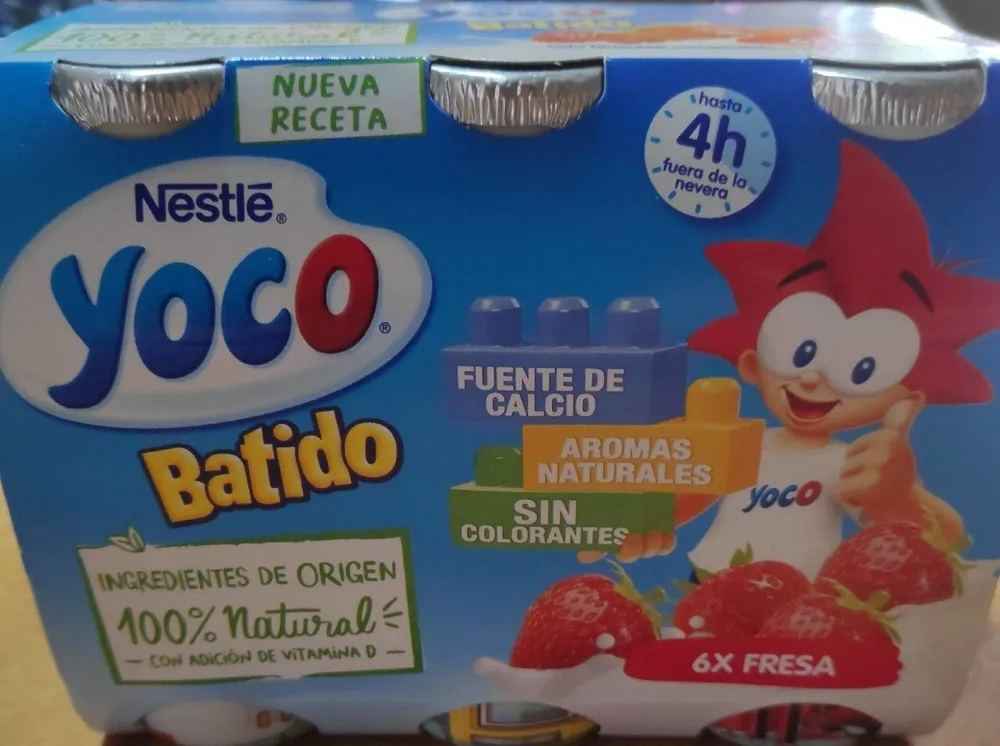 Yoco batido fresa
