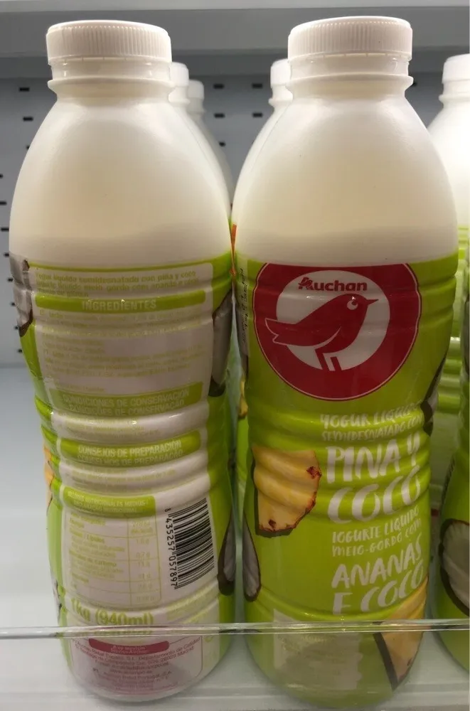 Yogur de piña y coco
