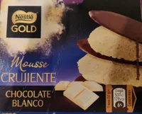 Mousse crujiente chocolate blanco