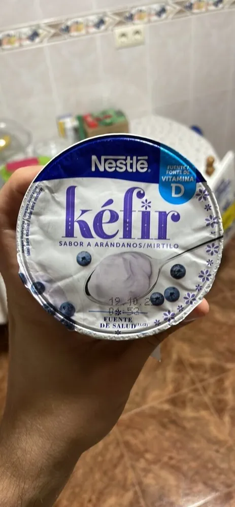 Kéfir sabor arándanos
