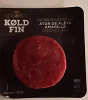 Hamburguesa de atún de aleta amarilla
