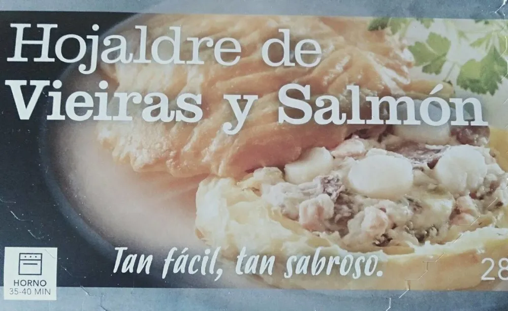 Hojaldre de Vieiras con Salmón