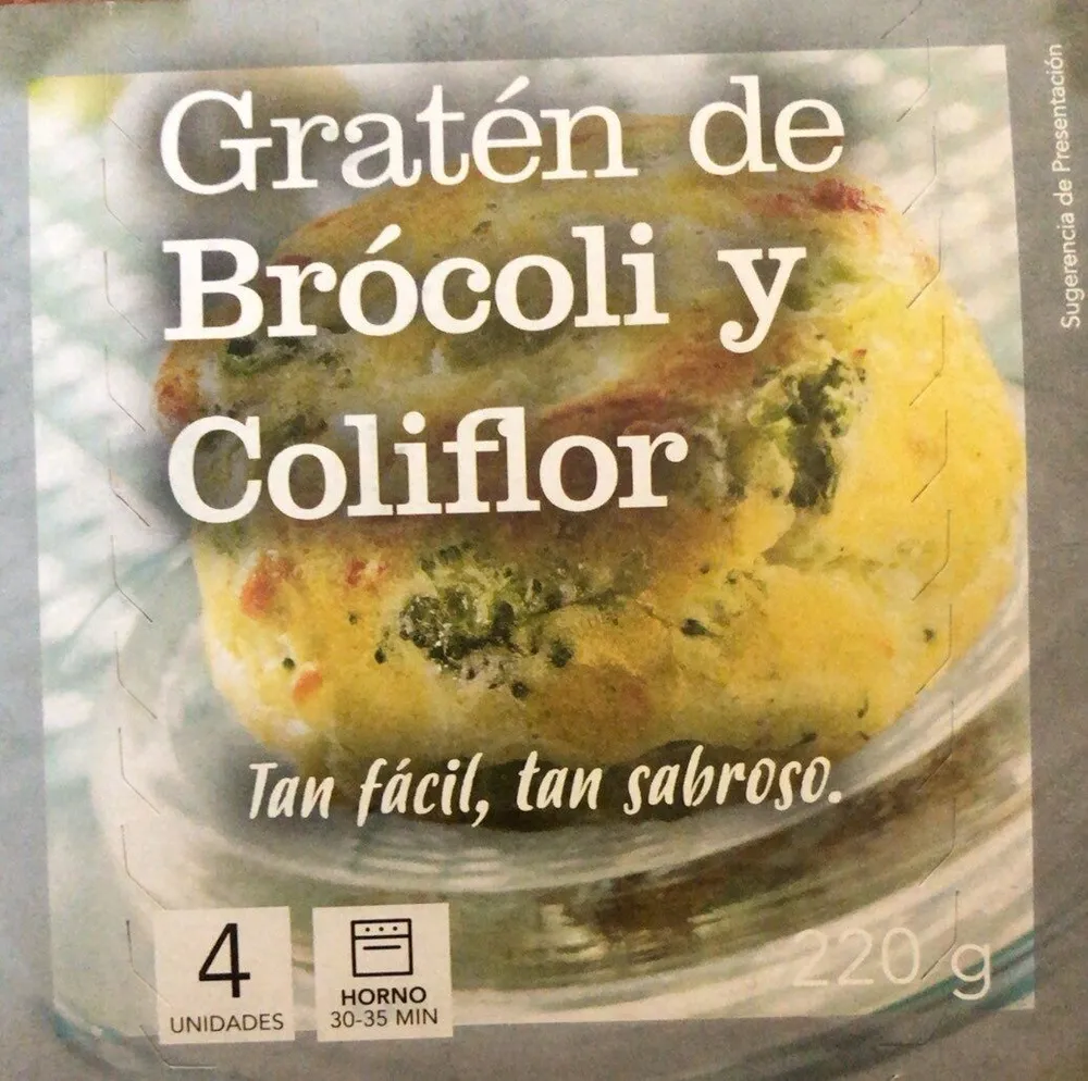 Gratén de brocoli y coliflor