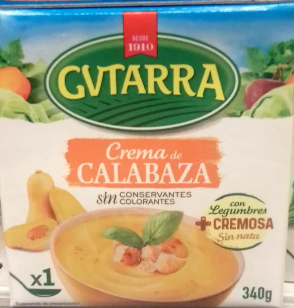 Crema de calabaza