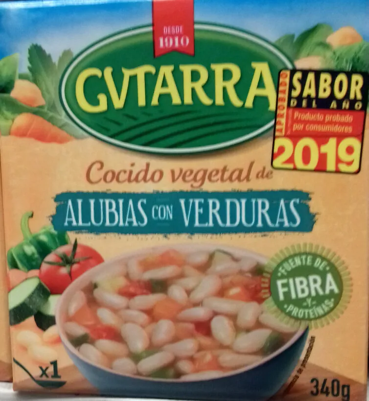 Cocido vegetal de alubia blanca con verduras
