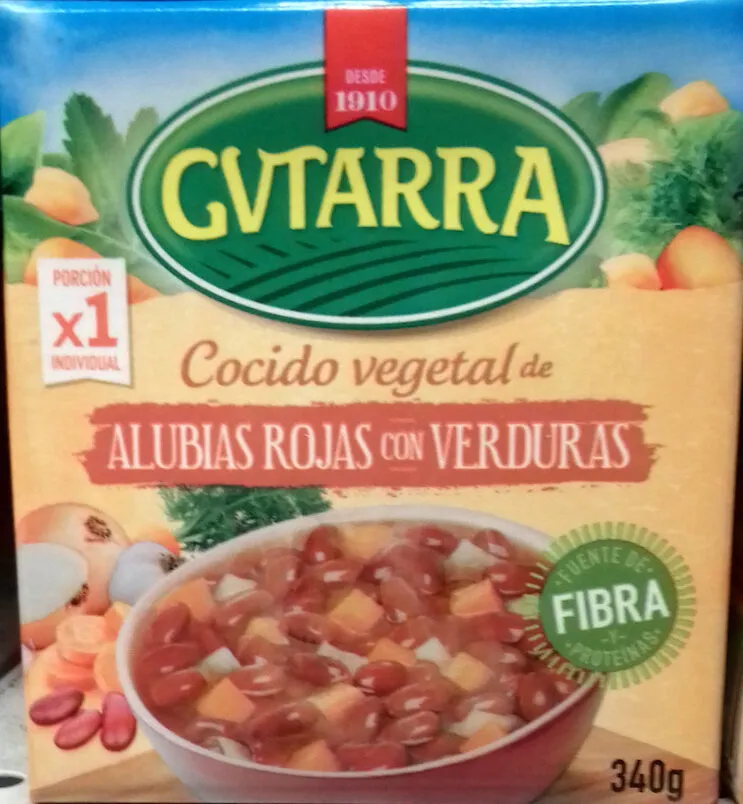 Cocido vegetal de alubia pinta con verduras
