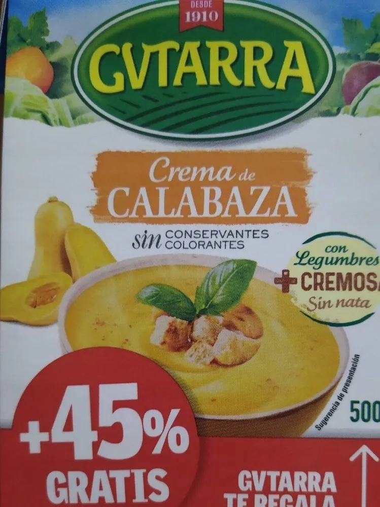 Crema de calabaza