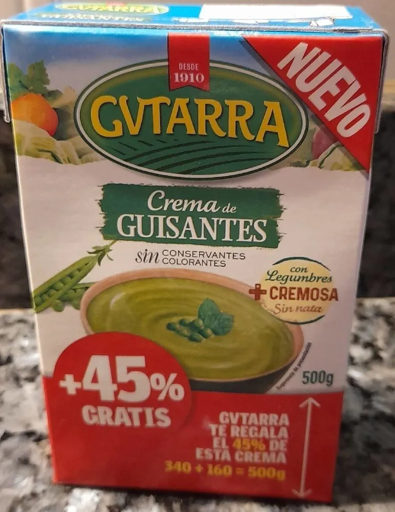 Crema de guisantes