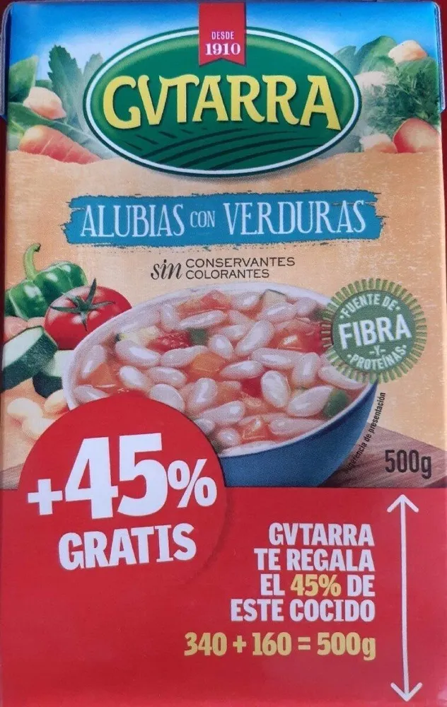 Alubias con verduras