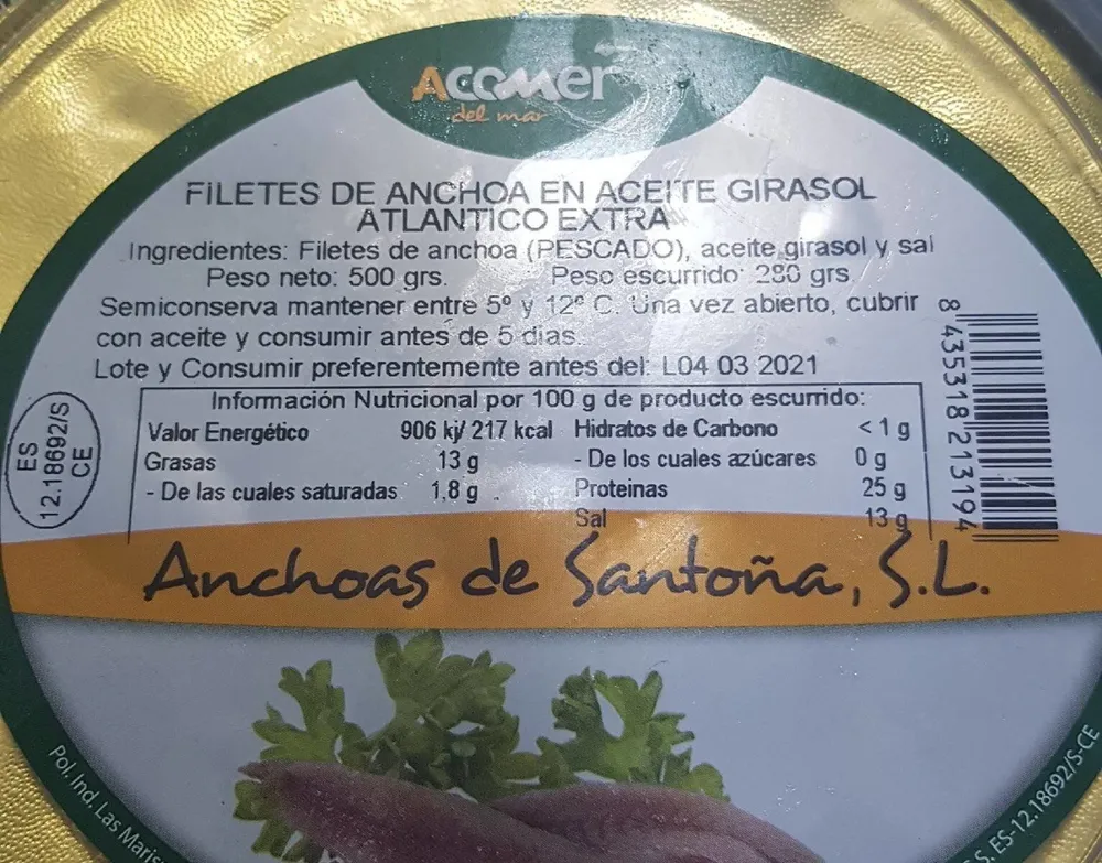 Anchoas de santoña