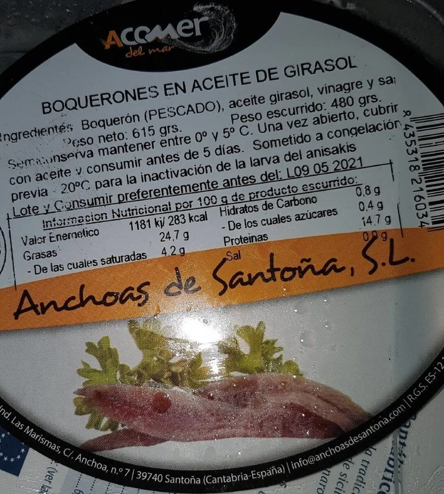 Anchoas de santoña