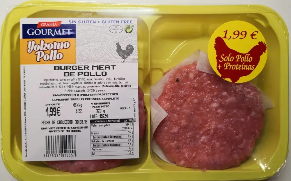 Burger meat de Pollo