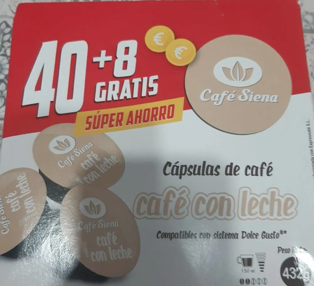 Cápsulas de café con leche