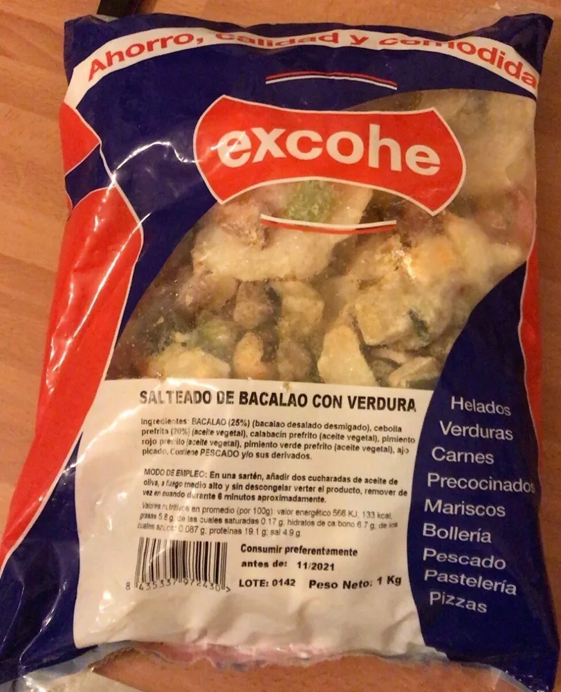 Salteado de Bacalao con Verdura
