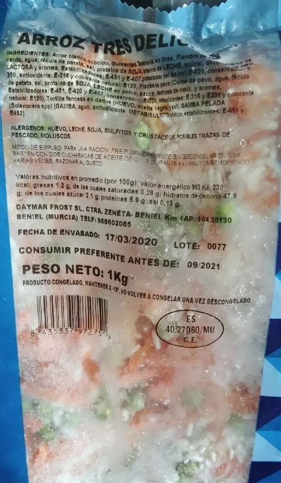 Arroz tres delicias