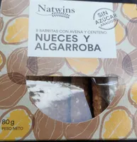 8 barritas con avena y centeno, Nueces y Algarroba