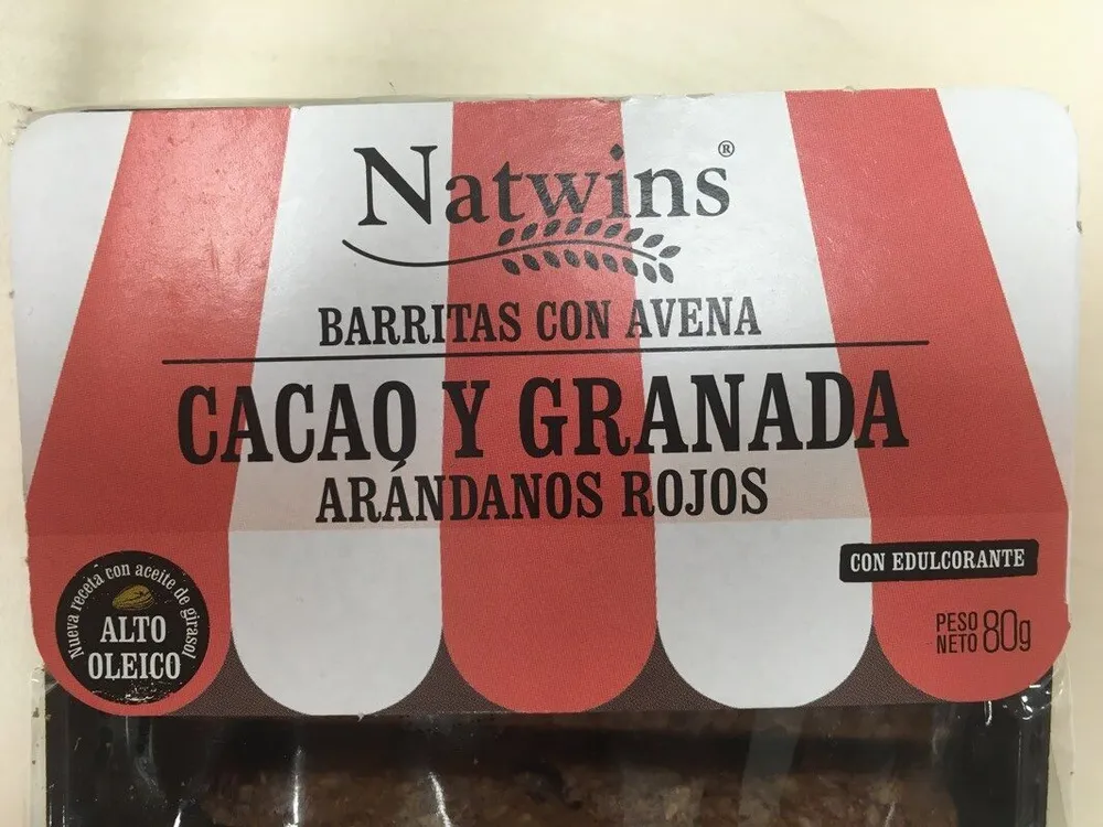 Barritas con avena y espelta