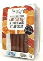 Barres à l'avoine au Cacao, à l'Orange et au Soja