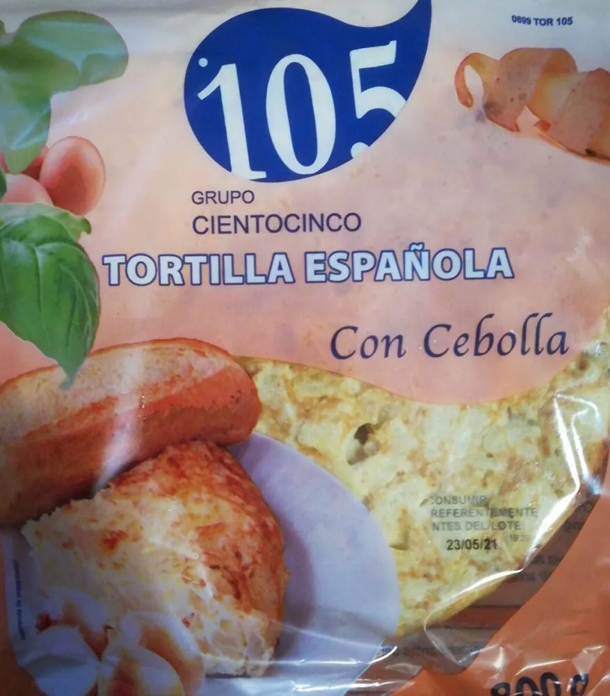 Tortilla española con cebolla