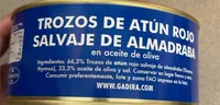 Trozos de atun rojo salvaje de almadraba