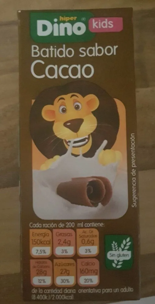 Batido sabor cacao