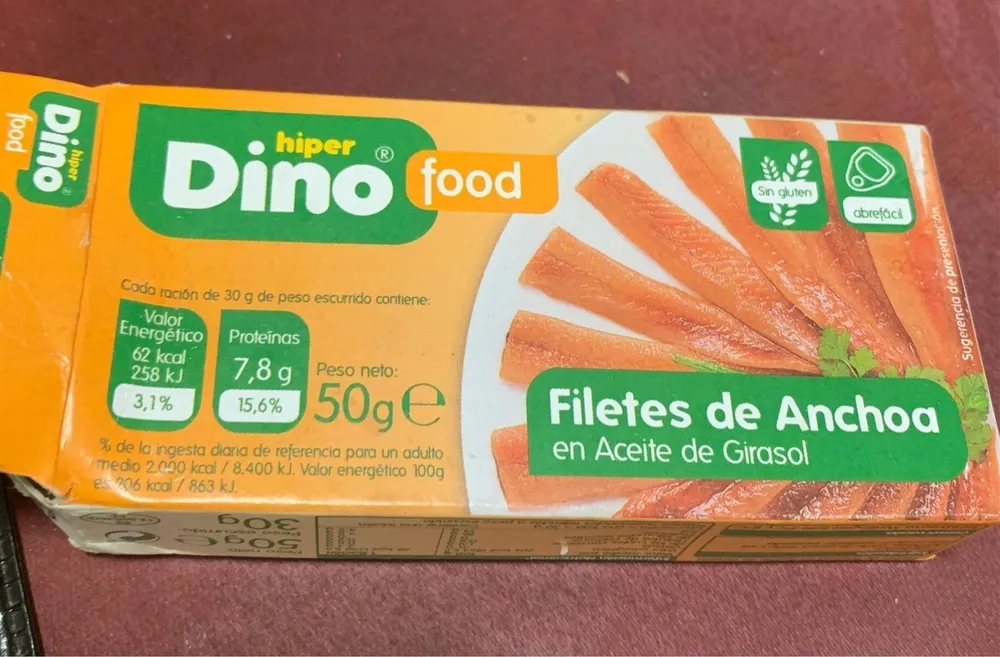 Filetes anchoa aceite girasol