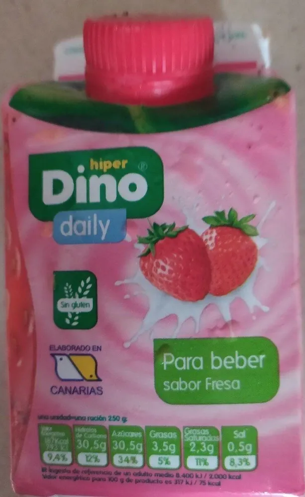 Para beber sabor fresa