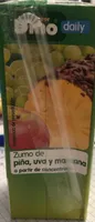 Zumo de piña, uva y manzana
